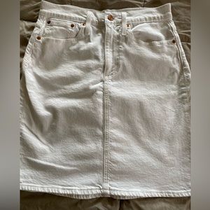 J.Crew White Denim Skirt, size 27 Tall